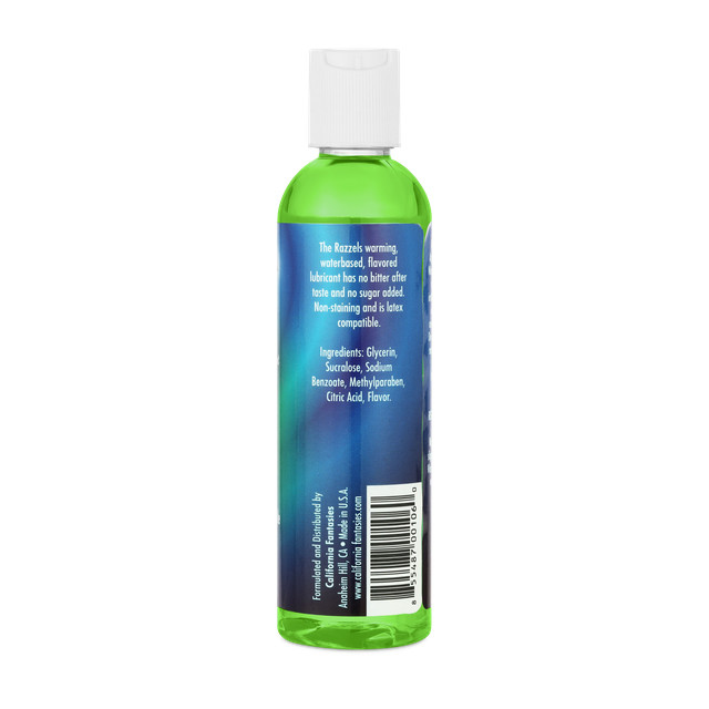 Razzels Warming Lubricant - Pleasurable Green Apple - 4 Oz. Bottle