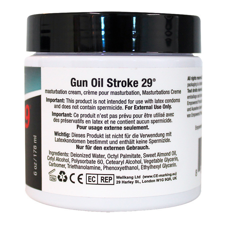 Gun Oil Stroke 29 6 Oz 178ml Jar Masturbation Cream