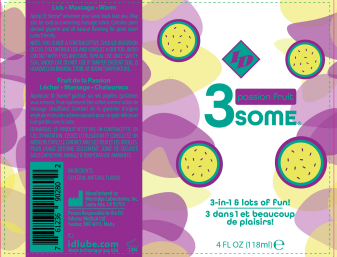 3some 3-in-1 Lubricant - Passion Fruit - 4 Fl. Oz.