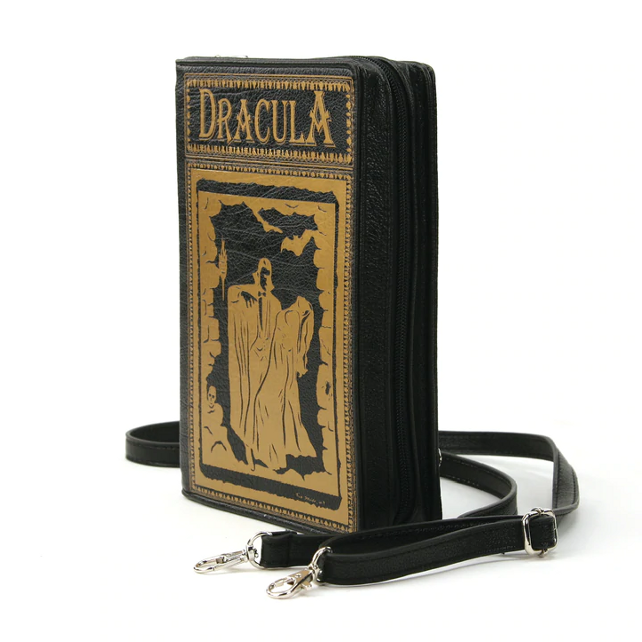 Dracula Book Vinyl Cross Body Bag