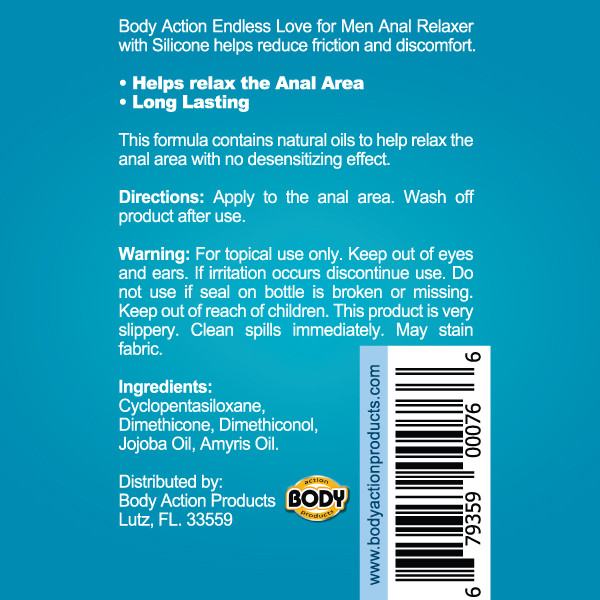 Endless Love for Men Stay Hard and Prolong Water Based Lubricant 1.7 Oz