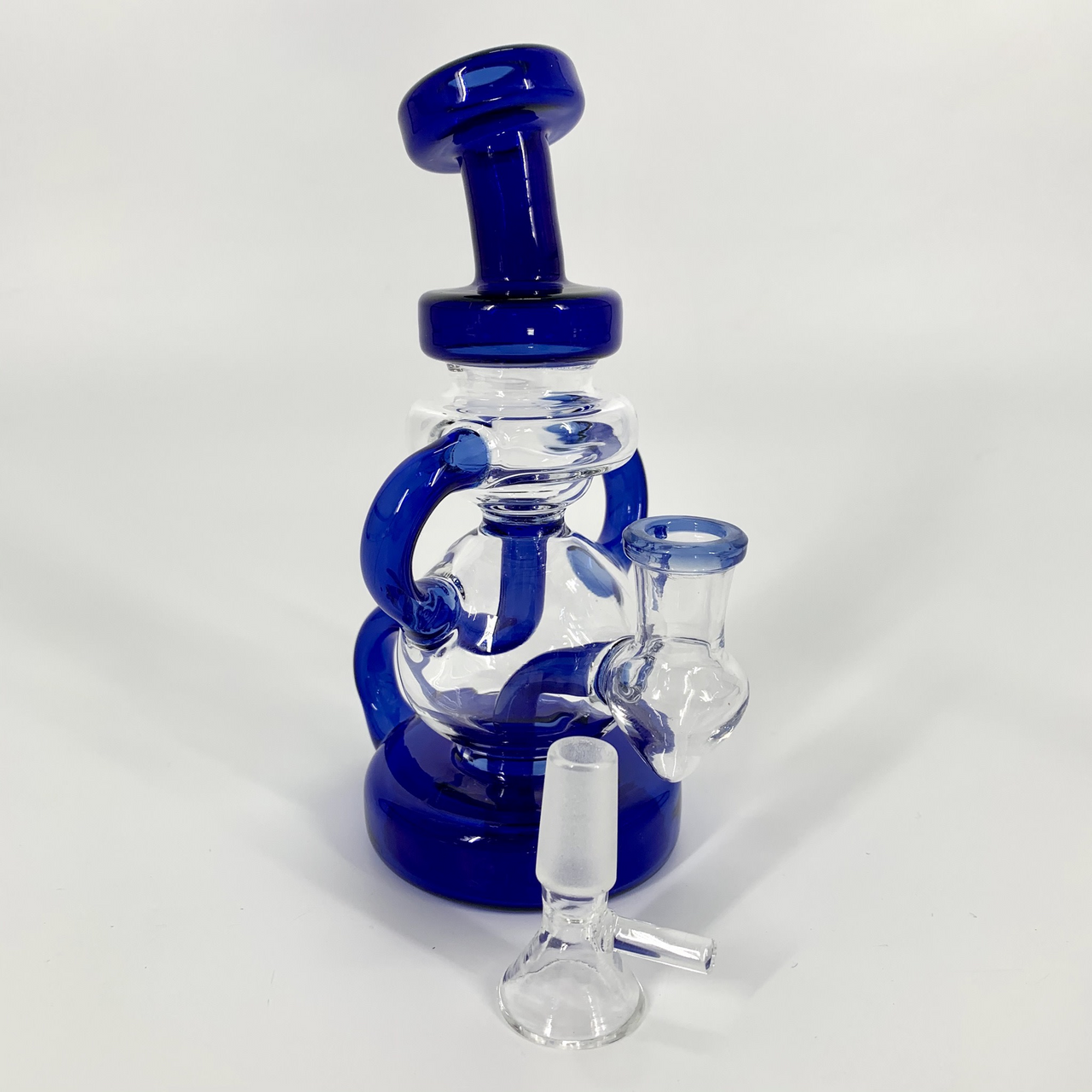 Bent Neck Recycler Water Pipe (6")