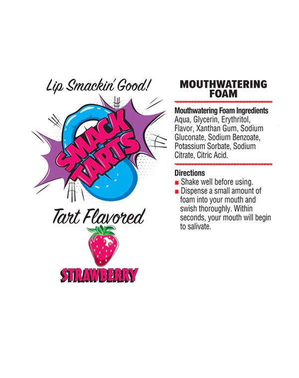 Smack Tarts Mouthwatering Foam 2.7oz - Sour Strawberry