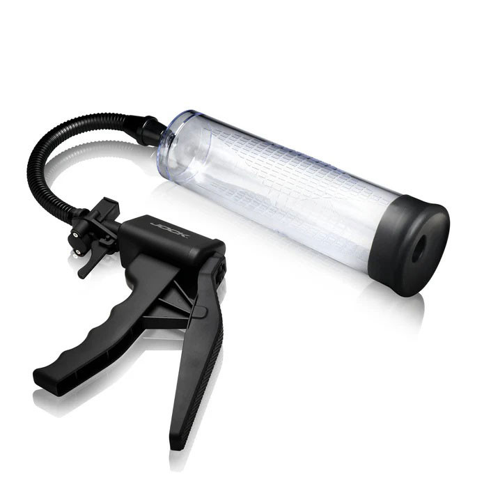 Amp Up Penis Pump With Trigger Handle - Clear