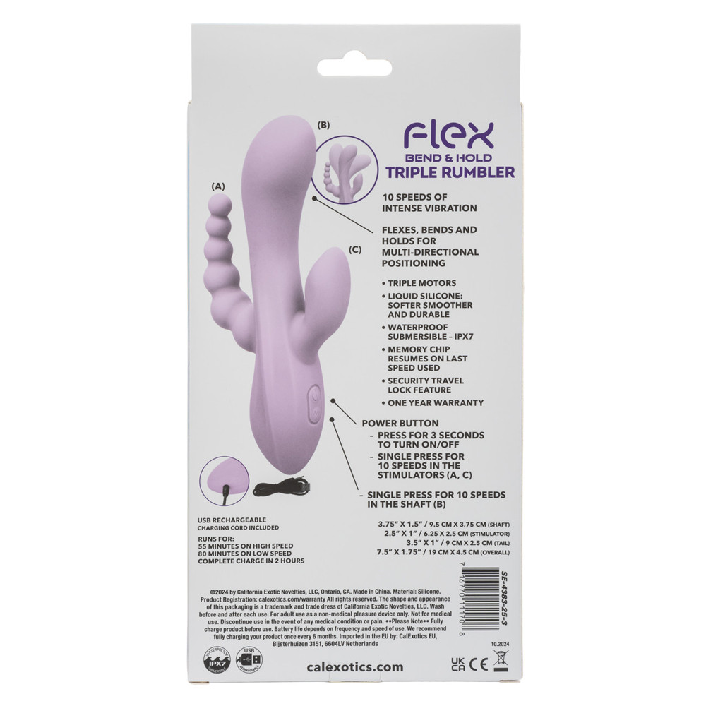 Flex Bend and Hold Triple Rumbler - Purple