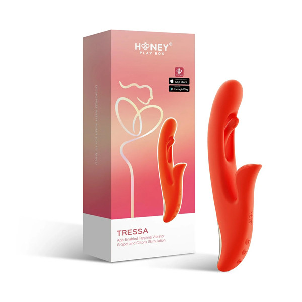 Tressa App-Enabled Tapping Vibrator G-Spot and Clitoral Stimulation