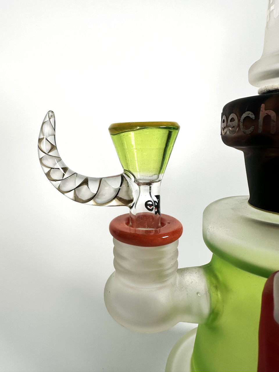 Authentic Cheech Glass "Hand of Fate" Frosted Sandblasted Water Pipe (9")