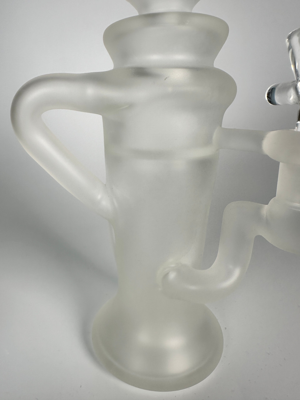 Illuminati Glass Frosted Recycler Water P97.99pe Matte Satin Glass Hookah Oil Rig (9")