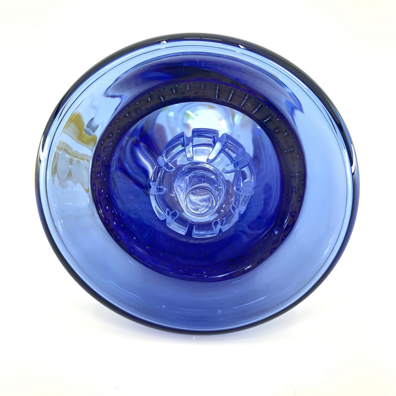 Cheech Glass: Blue Banger Hanger Water Pipe (8")