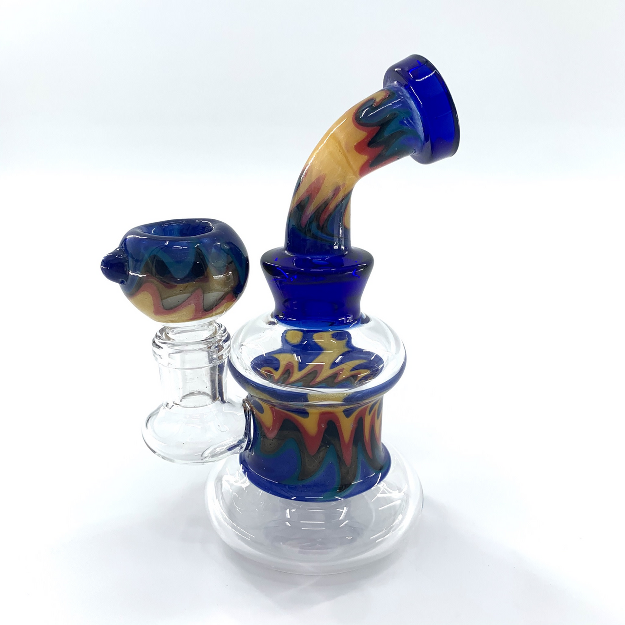 The Crush Glass: Mini Full Reversal Wig Wag Water Pipe (5")