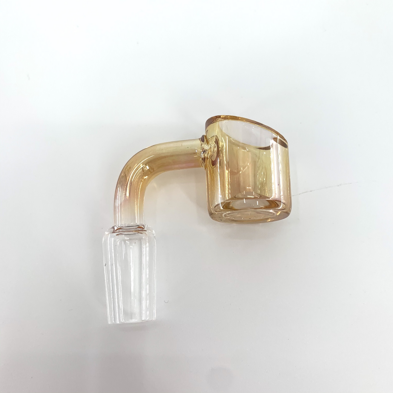 Cheech Glass: Gold Fumed Recycler Rig (7")