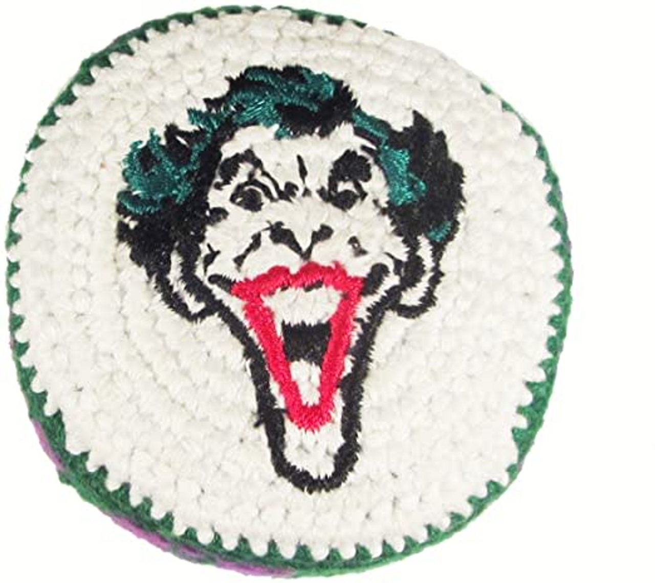 Joker Face Knitted Hacky Sack