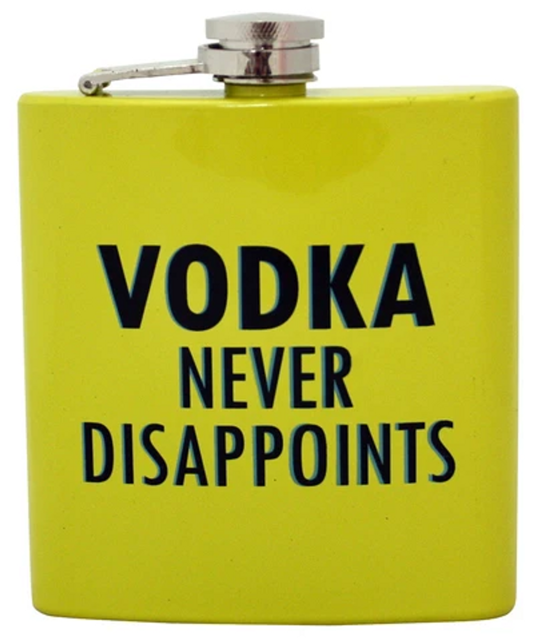 Vodka Never Disappoints 6oz Flask