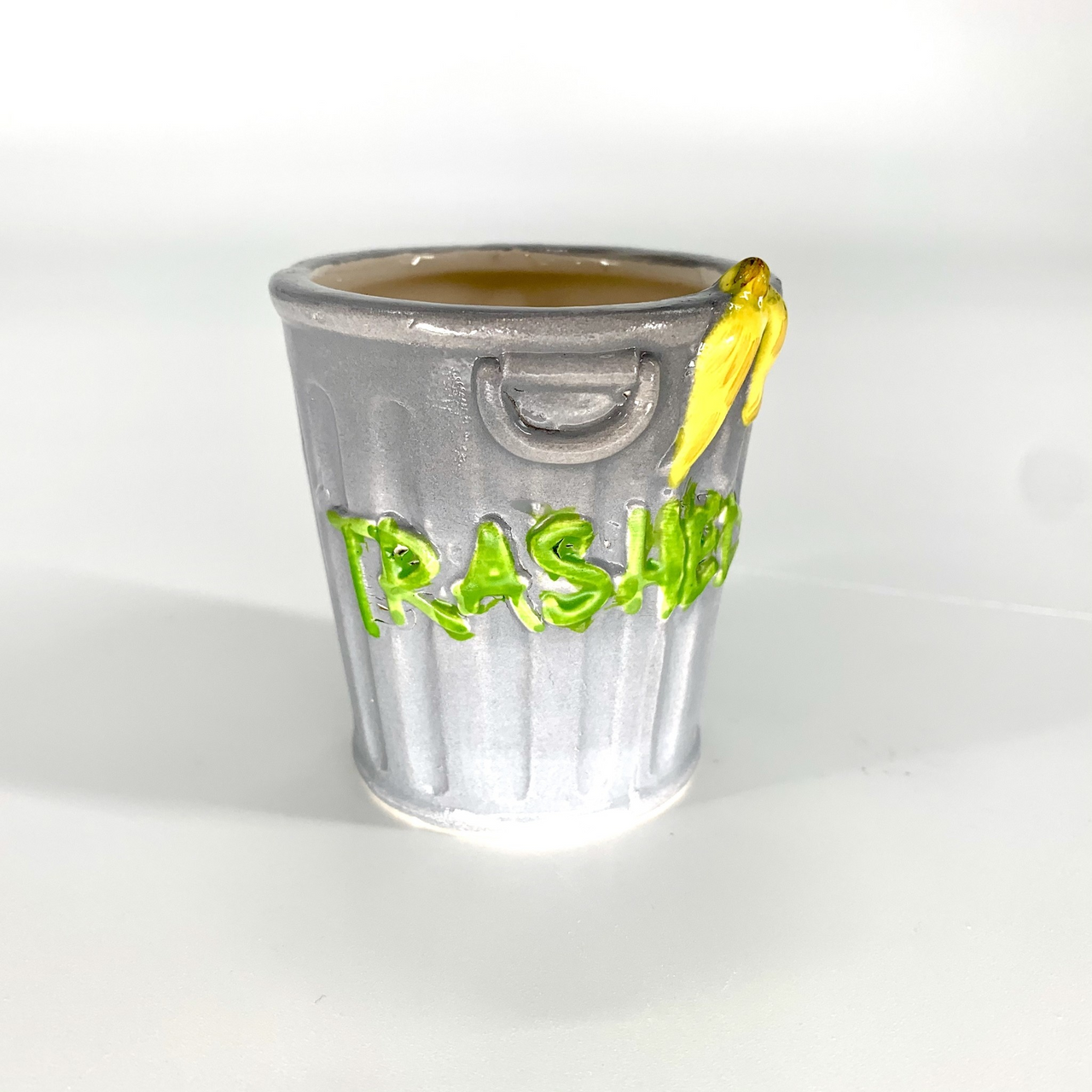 Trashed Trash Can Shot Glass 2.5oz