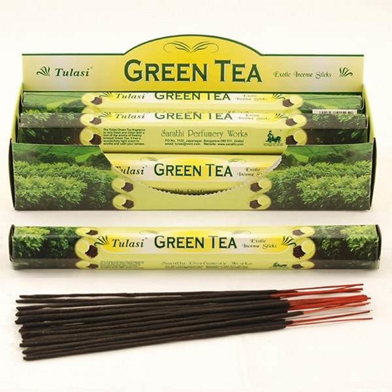 Tulasi Green Tea Incense Sticks (20 Pack)