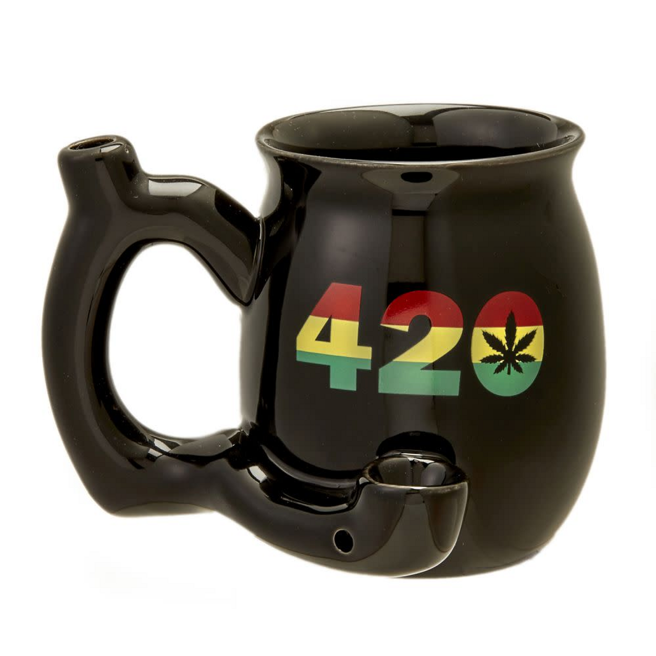 Small 420 Pipe Mug - Rasta