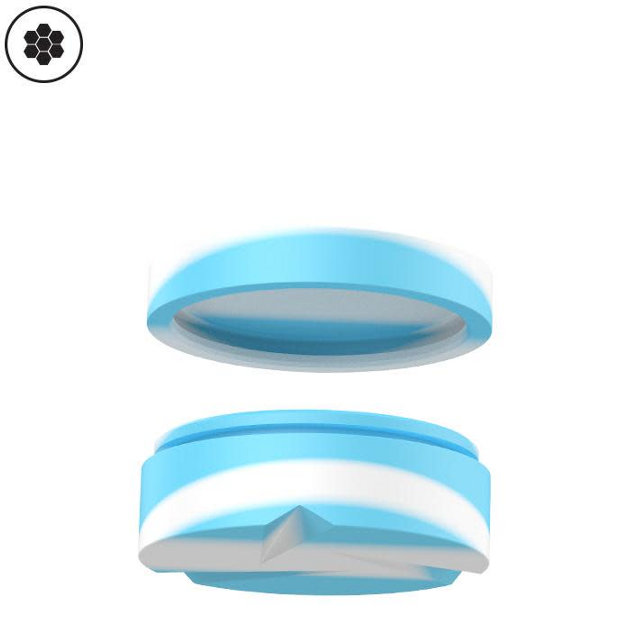 White Rhino Silicone Spinner Jar