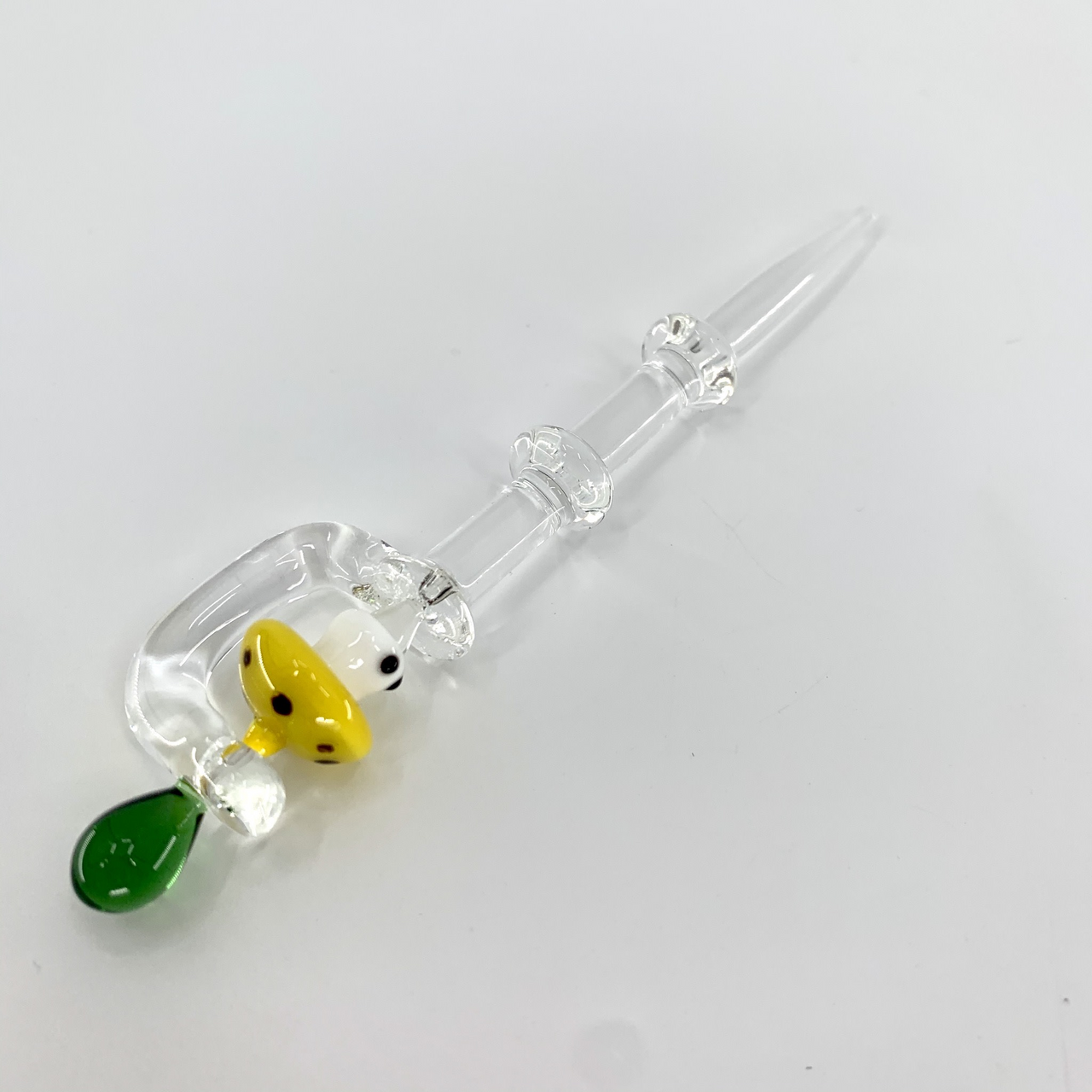 Glass Dabber with Mushroom Swivel (5")