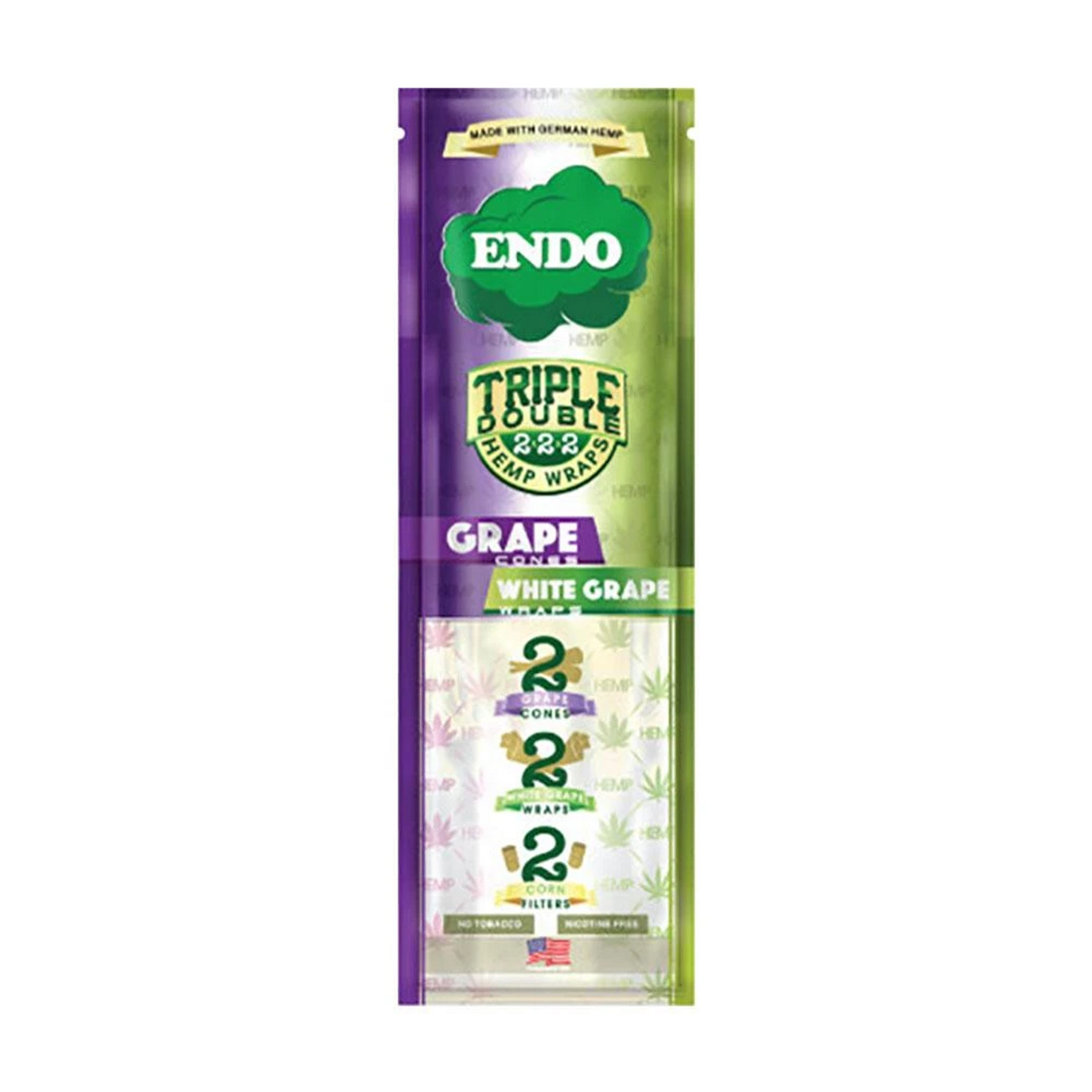 Endo Hemp Wraps Flavored Triple Doubles