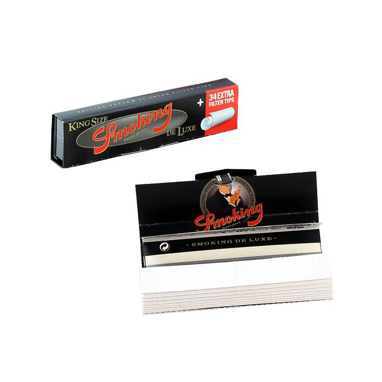 Smoking Deluxe King Rolling Papers + Tips