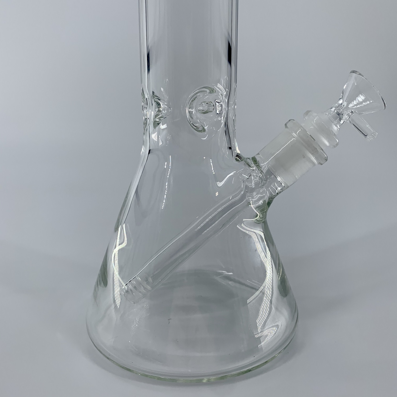 Uber Glass: Beaker with Ice Catcher Water Pipe (14")
