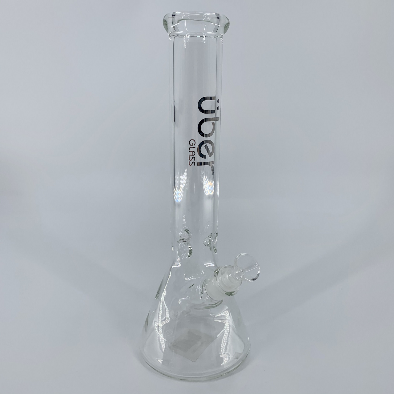 Uber Glass: Beaker with Ice Catcher Water Pipe (14")