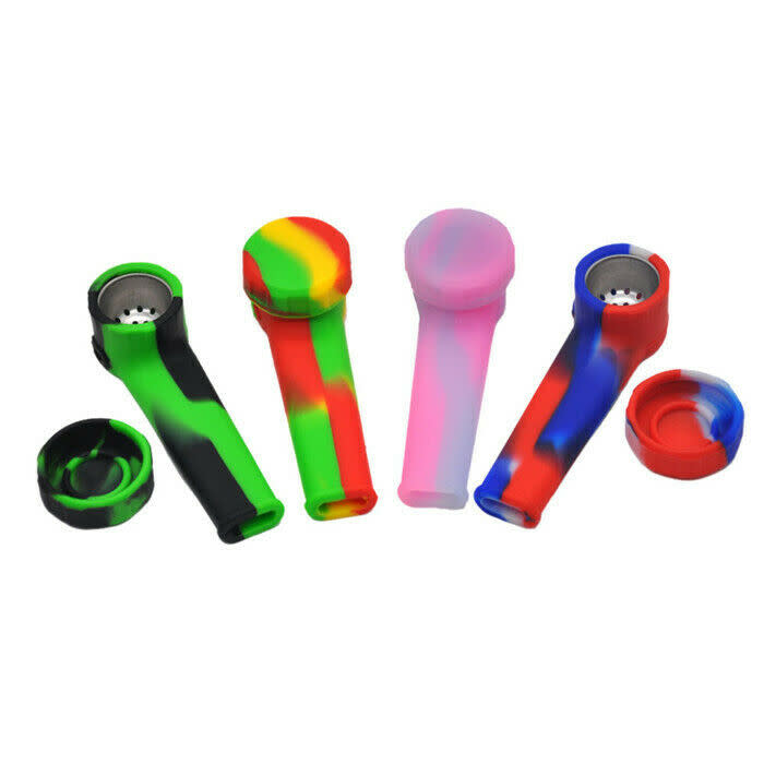 Mini Silicone Hand Pipe (3")