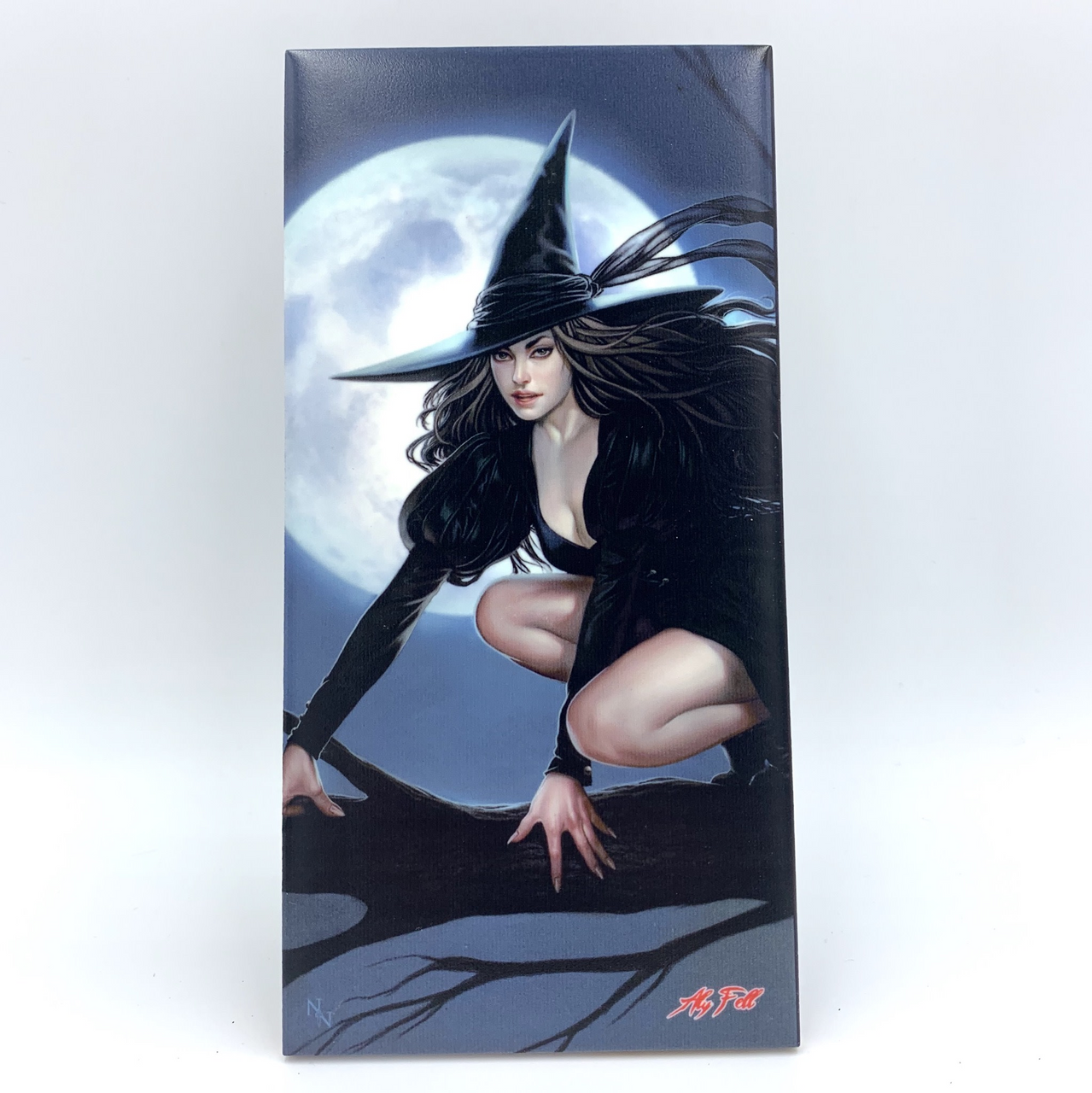 Pink Witch Decorative Art Tile