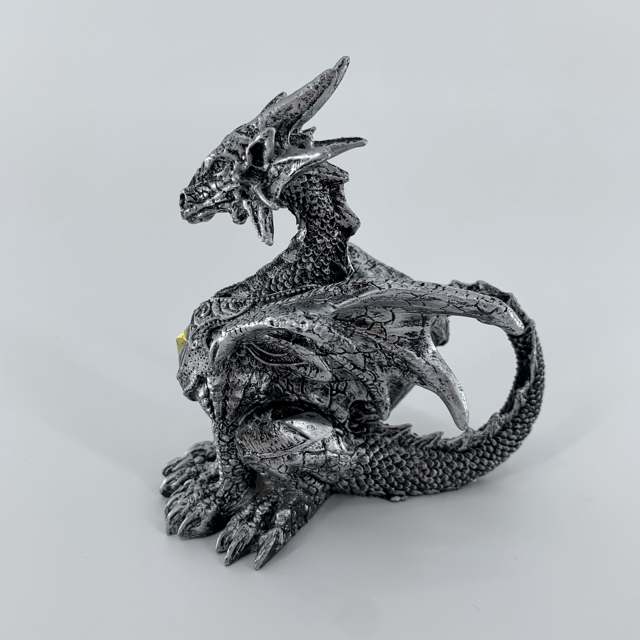 Silver Dragon Figurine (4.5")