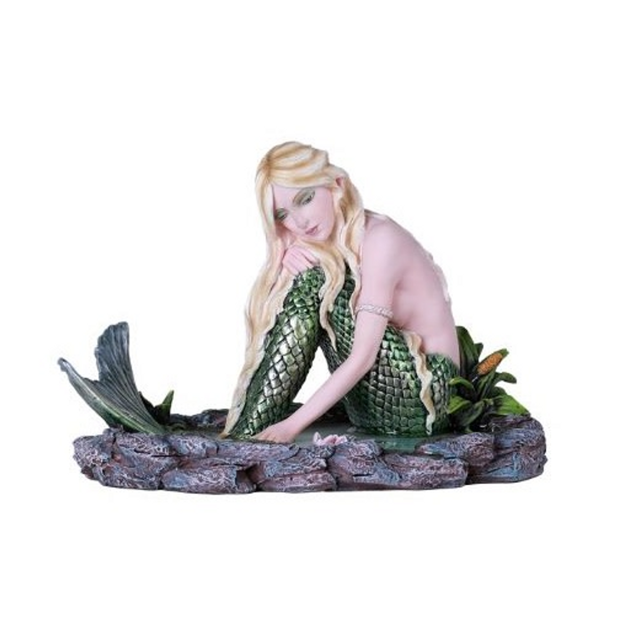 Mermaid on Water Statue (7.5")