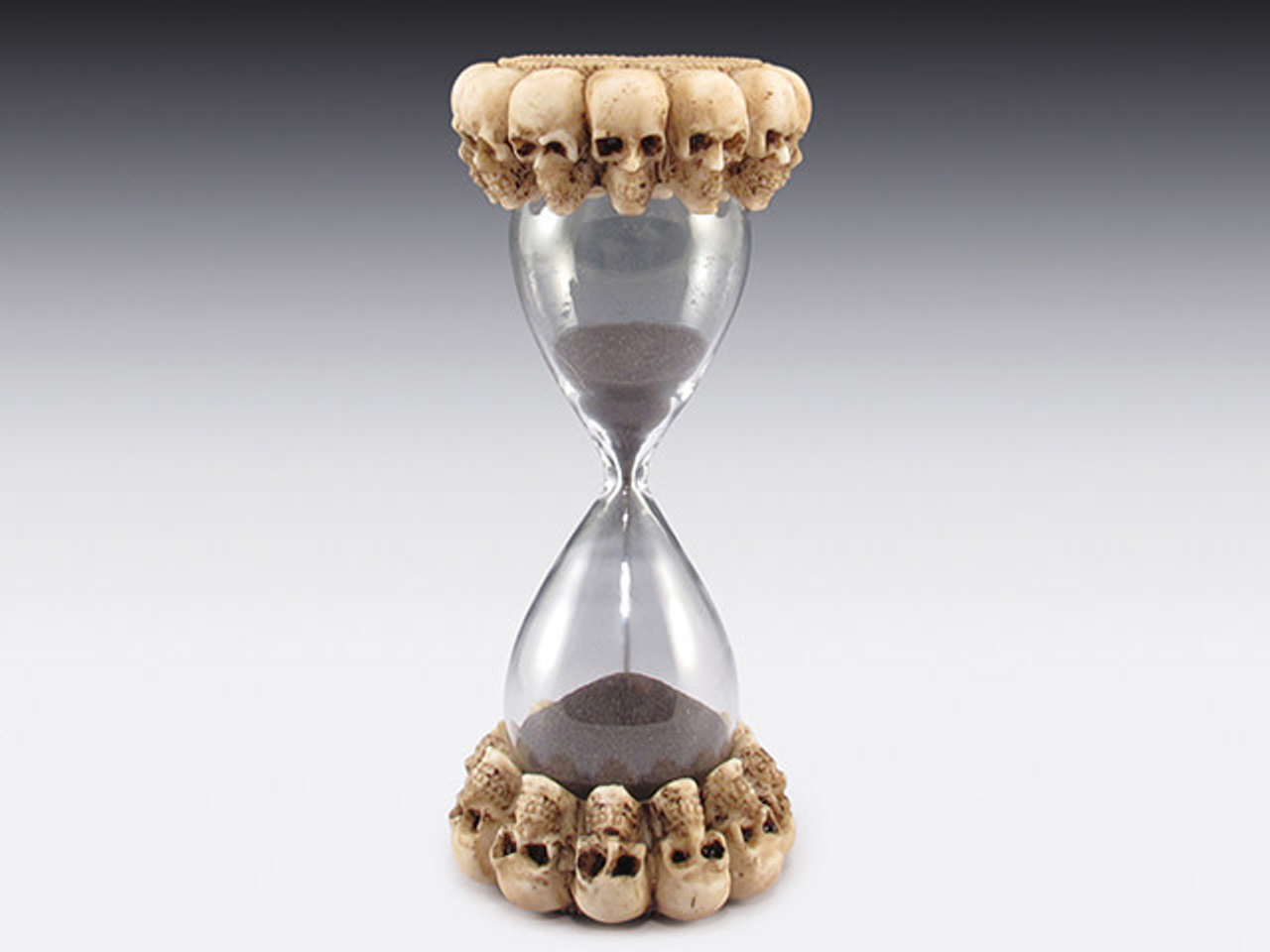 Hourglass with Skulls (6")