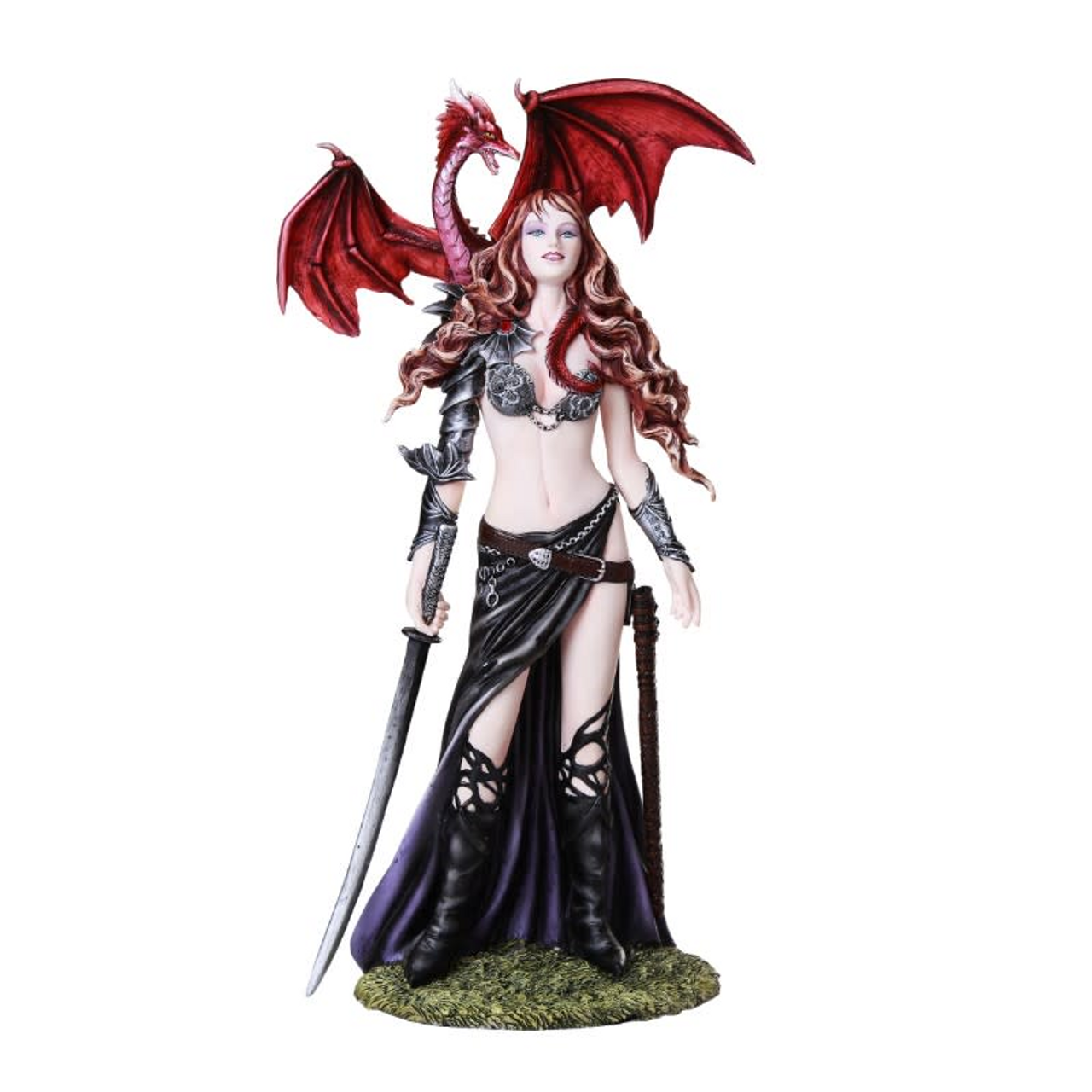 Furionchires Fairy with Dragon Figurine (12.5")