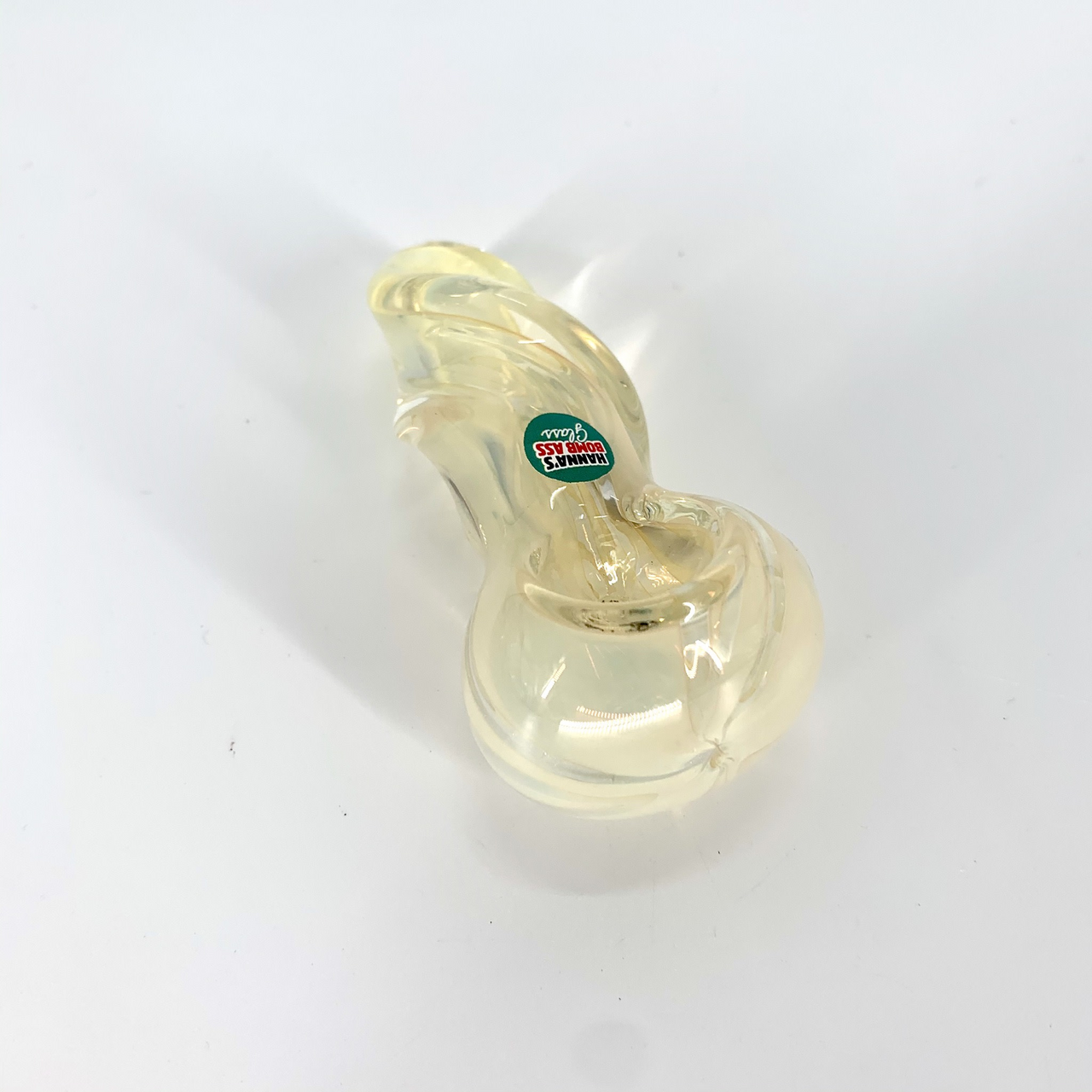 Fumed Twisted Neck Spoon Hand Pipe (3.5")