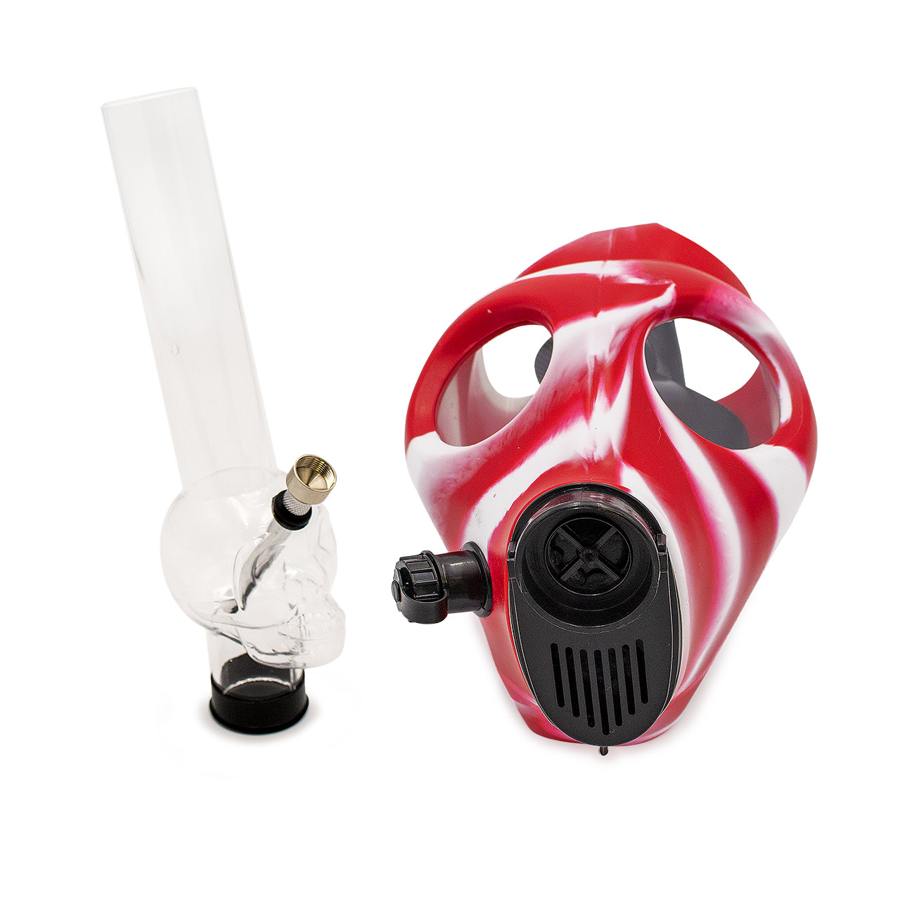 Gas Mask Acrylic Pipe - Adjustable Straps