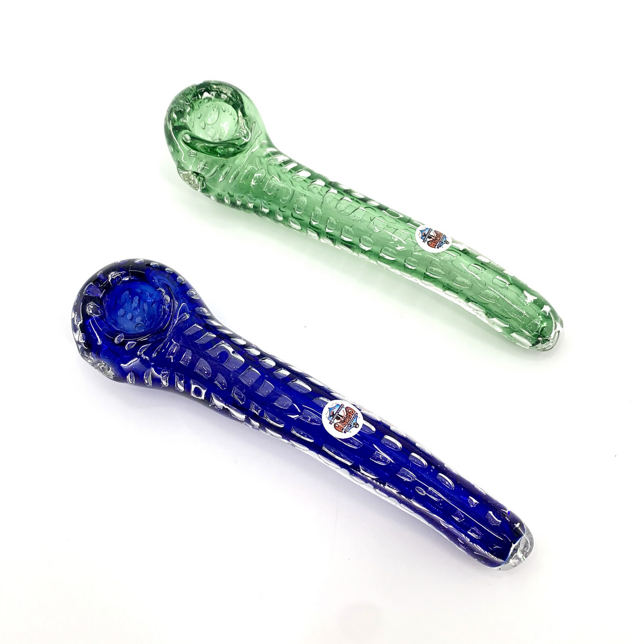 The Crush Glass: Bubble Trap Sherlock Hand Pipe (6.25")