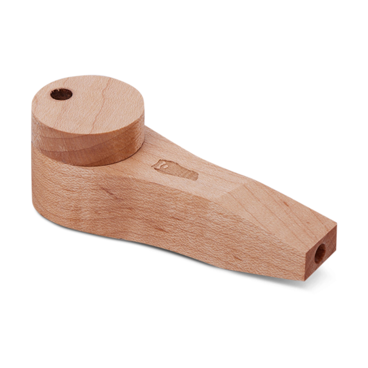 Bearded Circle Wood Pipe with Lid