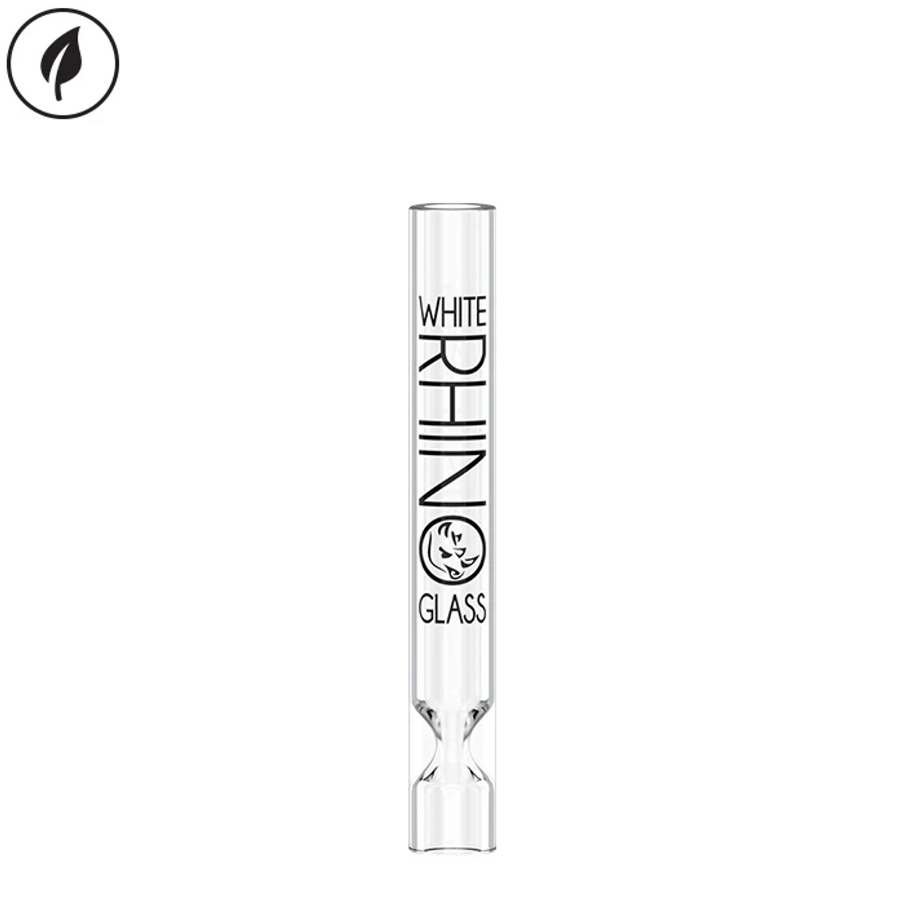 White Rhino Glass Chillum (4")