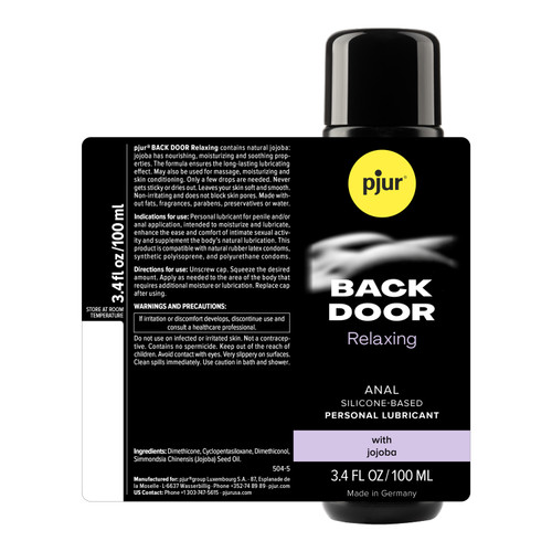 Pjur Backdoor - Anal Glide - 3.4 Fl. Oz. 100ml