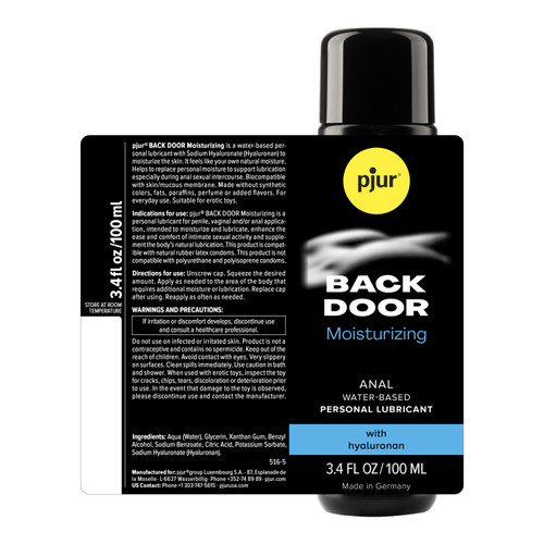 Pjur Backdoor - Water-Based Anal Glide - 3.4 Fl. Oz. 100 ml