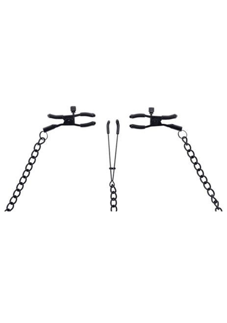 Saffron Nipple to Clit Set - Black