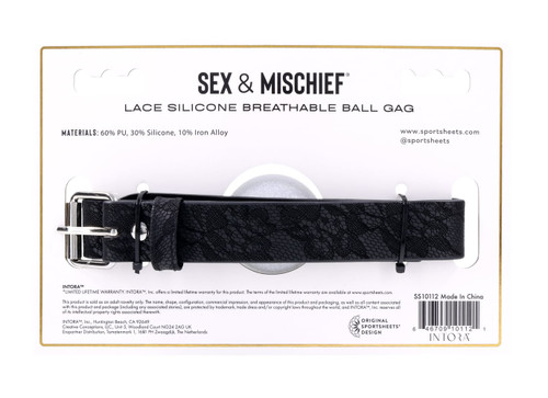 Lace Silicone Breathable Ball Gag
