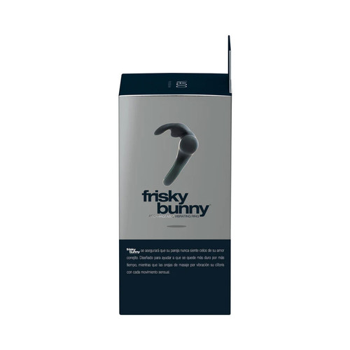 Frisky Bunny Vibrating Ring Black Pearl