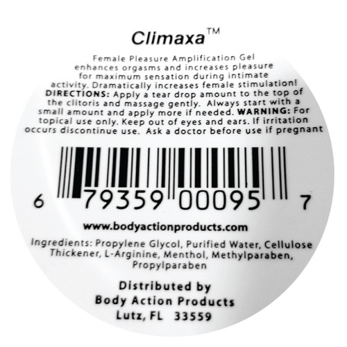 Climax Female Amplification Gel for Women .5 Jar