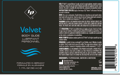 ID Velvet Body Glide 1.7 Oz
