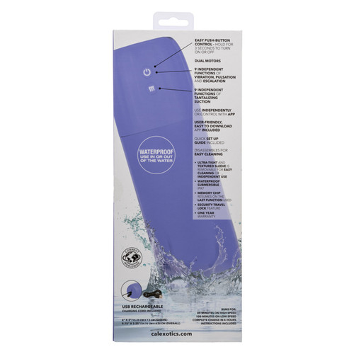 Calexotics Connect Stroker with Vibration and Suction - Purple