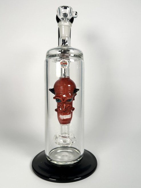 The Crush Glass "Hellfire Demon" Handblown Water Pipe (12")