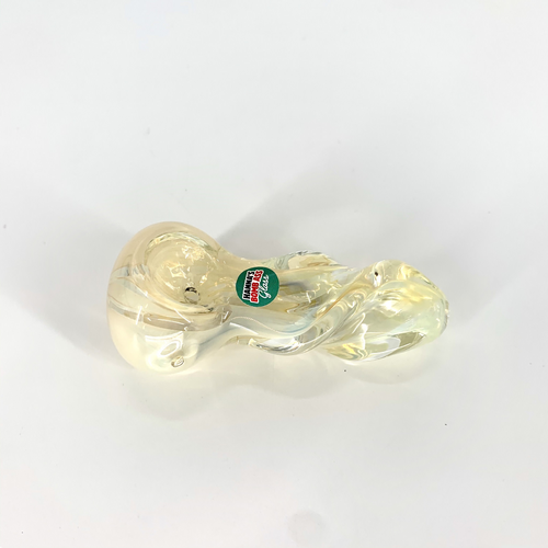 Fumed Twisted Neck Spoon Hand Pipe (3.5")