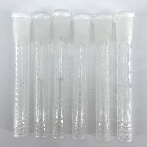 The Crush Glass: Etched Glass 14/18 Downstem (4")