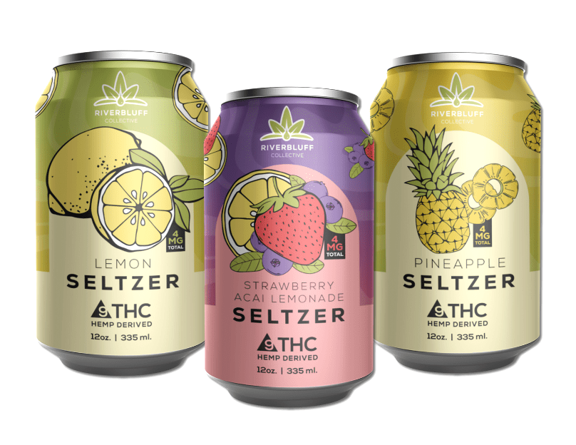 Riverbluff D9 Seltzers 4 for $23.99