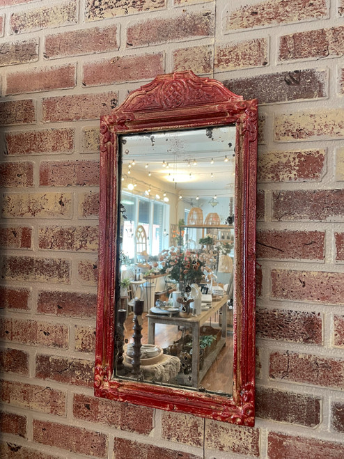 Vintage Red Mirror